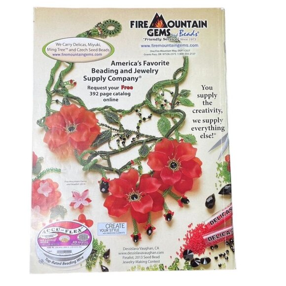Beadwork Magazine Jewelry Crafting Book u Dec 2014 Jan 2015 Vol 18  No 1 - Picture 2 of 7